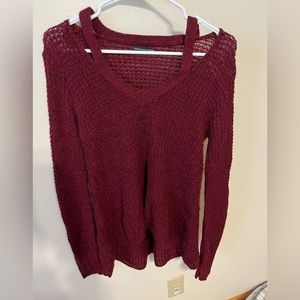American Eagle Cable Knit Off Shoulder Sweater.  Size S